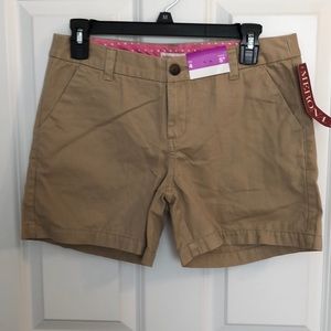 Merona Womens Tan Khaki Dress casual shorts